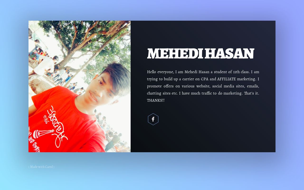 Carrd profile picture for @mehedi
